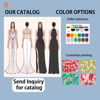 7037 Fabricant sur mesure, création de votre propre marque, faible MOQ, service de conception de vêtements, vêtements de haute qualité, robe longue pour femmes