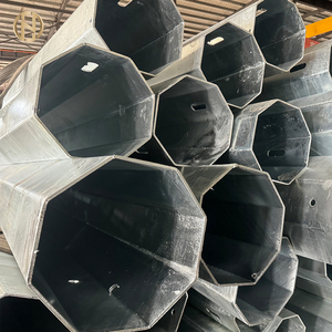 Poste Eléctrico FUTAO, Poste de Telecomunicaciones, Poste Metálico Octagonal de Acero Galvanizado en Caliente con Accesorios Eléctricos - Product Image 3