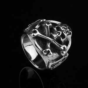 Anillos Punk para Hombre, Joyería de Acero Inoxidable, Diseños de Calaveras, Anillo de Dedo Personalizado Vikling, Precio al por Mayor - Product Image 4