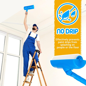 <span class=keywords><strong>Rodillo</strong></span> de Pintura para Techo de 10 Pulgadas con Mango de Plástico, Protector Antisalpicaduras con Ángulo Ajustable - Product Image 1