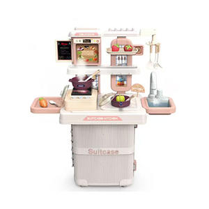Ensemble de <span class=keywords><strong>cuisine</strong></span> 3-en-1 pour enfants avec poignée, jouets d'imitation et simulation de cuisinière - Product Image 3