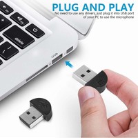 Nouveauté - Mini microphone USB 2.0 pour ordinateur portable PC |   Plug & Play sans pilote |   Enregistrement vocal Dictation des appels |   Petite taille