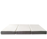 Matelas pliable en bambou Tri Portable avec mousse à mémoire de forme pour le sommeil – Tailles Twin, Full, Single, Queen – Matelas pliant en trois parties