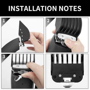 Yinke Set di protezioni per tagliacapelli Extra lunghe-6 lunghezze di taglio 1.25/1.5/1.75/<span class=keywords><strong>2</strong></span>/<span class=keywords><strong>2</strong></span>.25/<span class=keywords><strong>2</strong></span>.5 pollici per Cordless/cordino - Product Image 6