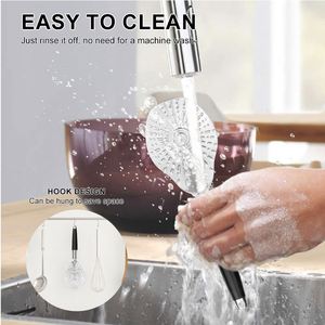 Cuchara de arroz al por mayor resistente al calor con mango de madera, espátula antiadherente para servir comida, ideal para restaurantes. - Product Image 5