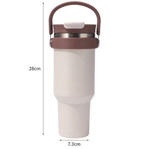 Vaso Térmico Personalizado con Logotipo, de Acero 304, 40 oz, Portátil, con Asa, para Conducir, Acampar, Hogar, Auto, Viajes - Product Image 3