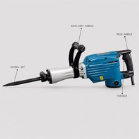 Marteau démoliteur électrique industriel de haute qualité 220V 1800W, robuste, avec poignée en D 95A