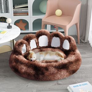 Lit pour animaux de compagnie DB Bear Paw en fausse fourrure, pour chat et chien, intérieur, amovible, lavable, petite et moyenne taille, design élégant et mignon - Product Image 6