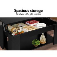 Table basse centrale, compacte et moderne, multifonctionnelle, avec hauteur réglable, design pliable, meubles de salon économisant du rangement