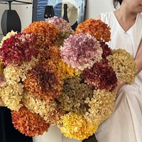 Penjualan laris buket bunga buatan Hydrangea sutra mewah untuk pengaturan pernikahan