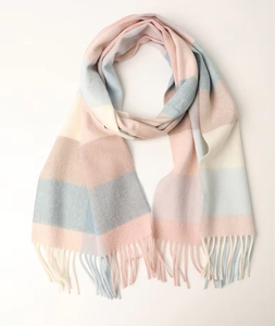 ผ้าพันคอขนสัตว์ลายตารางสก็อตแบบคลาสสิกสำหรับทุกเพศทุกวัย แฟชั่นฤดูใบไม้ร่วง ดีไซน์พู่ห้อยเก๋ไก๋ ผลิตตามสั่ง แบรนด์ของคุณเอง ผ้าขนแกะเมอริโนอย่างดี - Product Image 1