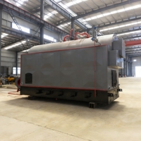Chaudière à vapeur industrielle à grille horizontale fixe pour biomasse, machine à briquettes, chaudière à bois DZH