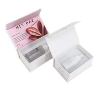 Flacon compte-gouttes en verre de luxe 1Oz 30Ml 50Ml marron noir blanc rose pour huiles essentielles et sérums, avec emballage cosmétique en boîte de papier
