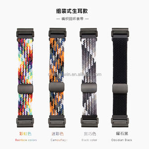 <span class=keywords><strong>Bracelet</strong></span> de montre en nylon tissé élastique 22mm 26mm pour Garmin Fenix 6X 7X 6 5 Tactix <span class=keywords><strong>Forerunner</strong></span> <span class=keywords><strong>955</strong></span> <span class=keywords><strong>Bracelet</strong></span> de montre à boucle magnétique - Product Image 6