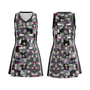 Digital <b>Sublimation</b> Printed Netball Dress Sleeveless Netball Uniform Women's for Team Girls - Product Image 5