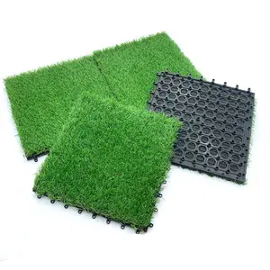 Balcony landscaping Grass Flooring Mat Hardened ground Interlocking Easy Putting Artificial Grass