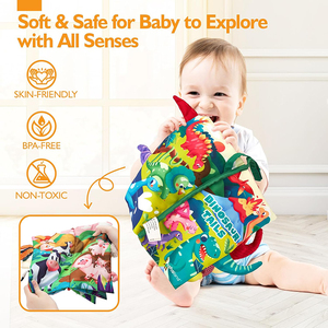 Poupée en peluche personnalisée Domi Factory, conforme aux normes de sécurité, avec livre en tissu éducatif, jouets interactifs d'apprentissage précoce pour bébés - Product Image 5