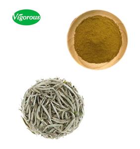 Poudre d'extrait de thé <span class=keywords><strong>blanc</strong></span> de bonne saveur soluble dans l'eau naturelle <span class=keywords><strong>prix</strong></span> usine Camellia Sinensis 90% polyphénols pour boisson - Product Image 1