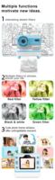 Appareil photo pour enfants, impression instantanée, selfie, impression instantanée, appareil photo numérique pour enfants