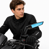 Nouveau rétroviseur latéral LED discret pour moto, en alliage d'aluminium CNC, universel, compatible avec les motos de course, CF Moto 450, CBR, ZX4R, R3, R6, R7