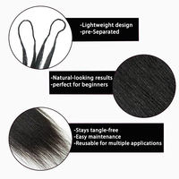 Extensions de cheveux humains 100% naturels, pré-séparées, sans nœuds, pour tresses, style Deep Wave Feather Crochet et Water Wave Feather Line