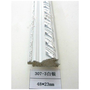 Moldura de yeso 307-3 plateada 48*23mm diseño tradicional para decoración del hogar - Product Image 2