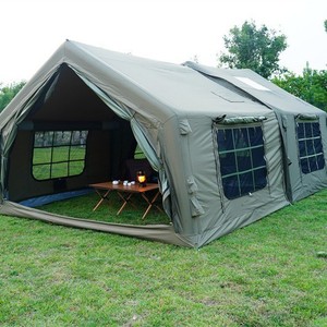 Tente gonflable Leader 9+9 m² 360x500x235 cm, installation rapide, camping en plein air, 6-8 personnes, toutes saisons, résistante aux intempéries - Product Image 2