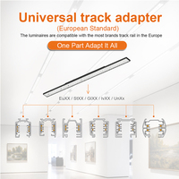 Rail lumineux LED DALI dimmable universel à 3 circuits pour vitrine de magasin