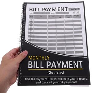 Nouveau produit 2026 : Carnet de suivi des factures mensuelles à spirale, planificateur financier à couverture rigide pour les factures - Product Image 6