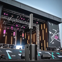 BDSOUND 300W Altavoz de matriz lineal de alta potencia Graves ultra profundos para batería de 5,3 10000mAh para actuaciones en el campus del teléfono móvil