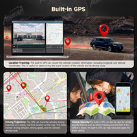 Caméra embarquée K903 la plus récente, double canal UHD 4K+1080P, GPS, Wi-Fi, contrôle par application, IPS, vision nocturne avant/arrière, capteur G, étanche, stationnement