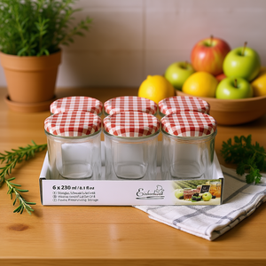 Einkochwelt <b>Jam</b> <b>Jars</b> 230 Ml Twist Off Lid Set Of 6 <b>For</b> Preserving Storage - Product Image 2