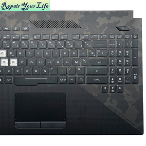 Teclado RGB Francés FR para Asus ROG Strix Hero II GL504GW <span class=keywords><strong>GL504GM</strong></span> GL504GS GL504GV 90NR01C1-R31FR0 con Reposamuñecas Negro - Product Image 3