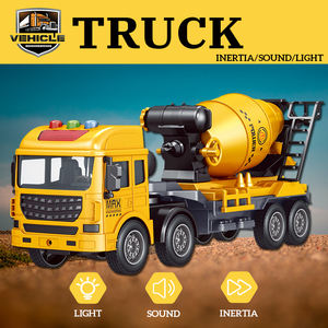 Modèle de camion malaxeur à béton réaliste, véhicule de chantier urbain à inertie pour enfants, jouet de camion malaxeur à béton pour garçons - Product Image 2