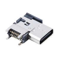 Connecteur USB 3.1 Type-C Femelle, 16 Broches à Montage Latéral, Prise SMT Surélevée 4 Broches