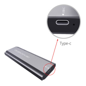 ShuoLe <b>M</b>.<b>2</b> Hard Drive Enclosure USB3.1 Type C Aluminum Case External <b>SSD</b> Box - Product Image 3