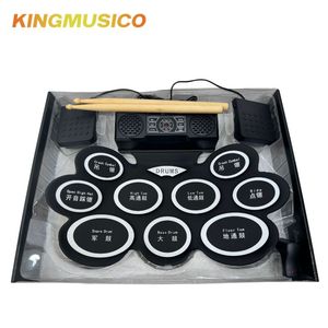 <span class=keywords><strong>Batterie</strong></span> électronique <span class=keywords><strong>pour</strong></span> enfants avec deux haut-parleurs et écouteurs, design unique enroulable, cadeau <span class=keywords><strong>pour</strong></span> jeunes musiciens - Product Image 6