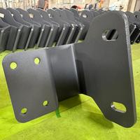 Support de montage en alliage d'aluminium pour l'industrie robotique avec trous ronds et fentes, composant de support métallique
