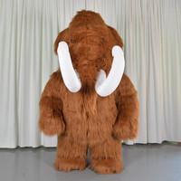 Costume de mascotte gonflable pour adulte, dernier design, 2,6 m, costume de mamouth, éléphant, Manny Ellie, pour Noël/Halloween, cosplay