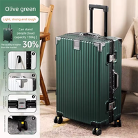 Valise à roulettes en aluminium en gros |   Valise à roulettes universelle à grande capacité avec serrure à combinaison |   Unisexe Voyage