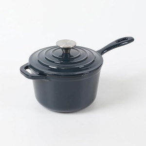 <span class=keywords><strong>Cacerola</strong></span> de Hierro Fundido Esmaltado con Tapa y Asas Dobles, <span class=keywords><strong>Cacerola</strong></span> Pequeña de Hierro Fundido - Product Image 2