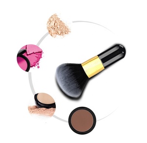 <span class=keywords><strong>Kabuki</strong></span> Fundación Pequeño <span class=keywords><strong>kabuki</strong></span> de mango negro cara Fundación maquillaje encontraronen pie único de plata maquillaje cepillo - Product Image 5