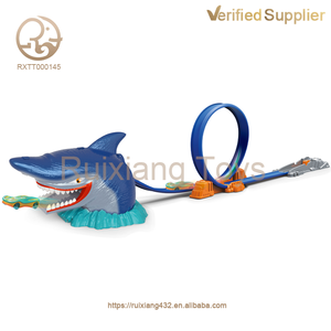 Nouveau produit : Jeu <span class=keywords><strong>de</strong></span> course à éjection avec scène <span class=keywords><strong>de</strong></span> requin, puzzle <span class=keywords><strong>de</strong></span> pistes, véhicules, voitures, jouet - Product Image 5