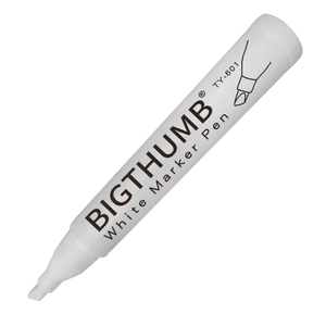 Marqueurs à craie Jumbo blancs de 15mm pour voitures tableau blanc tableau noir verre bistro enseignants artistes entreprises - Product Image 1