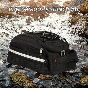 Sac à dos de sport d'extérieur en nylon imperméable 30-40L, multi-poches, fermeture éclair, coque souple, sac de voyage et de cyclisme unisexe - Product Image 2