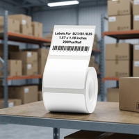 Étiquette autocollante imperméable 50*30mm vierge pour emballage, papier thermique direct pour codes-barres