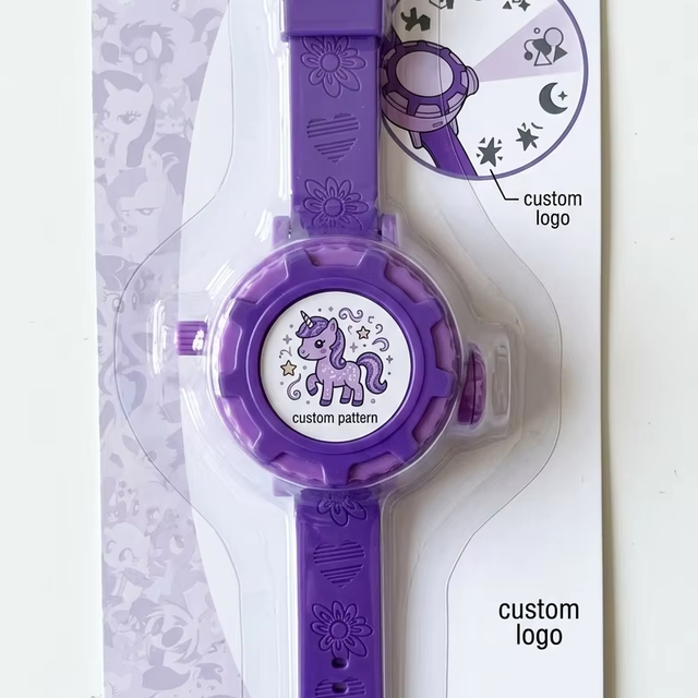 OEM Customized Kids Projector Watch Rotatable Projection Toy With Switchable Film Slide Kids Watch for Promotion