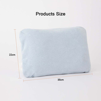 Housse en coton éponge de haute qualité Oreiller gonflable de plage transparent avec insert amovible Serviette de plage portable lavable en machine