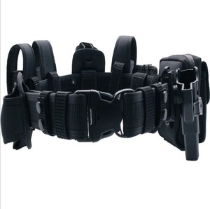 Tactische Riem Multifunctionele Duty <span class=keywords><strong>Belt</strong></span> Guard Utility Kit Set Handboeien Pouch Zaklamp Case Gun <span class=keywords><strong>Holster</strong></span>