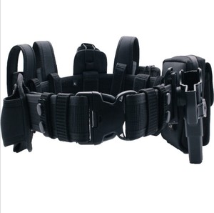 Cintura tattica multifunzionale Duty Belt Guard Utility Kit Set manette custodia per torcia custodia per pistola fondina per pistola